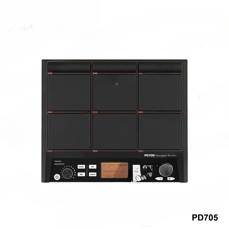 for PD705 Percussion Sample Pad 9 Trigger Electric Drum Pad With Built-in 592 Sounds Metronome Effecter Looper