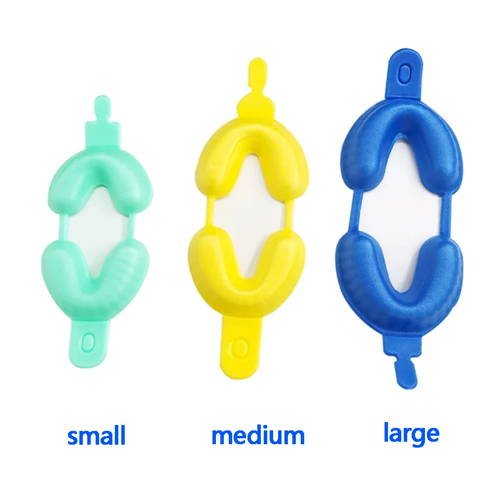 50Pcs/Bag Disposable Soft Foam Fluoride Trays Kids Dental Mouth Tray for Fluoride Foam Coating & Preliminary Impression