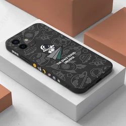 Astronaut Case For iPhone 17e 16e 17 16 15 Pro Max 14 Pro 16 Plus 13 12 Pro Max 11 Matte Cartoon Silicone Soft TPU Phone Cover