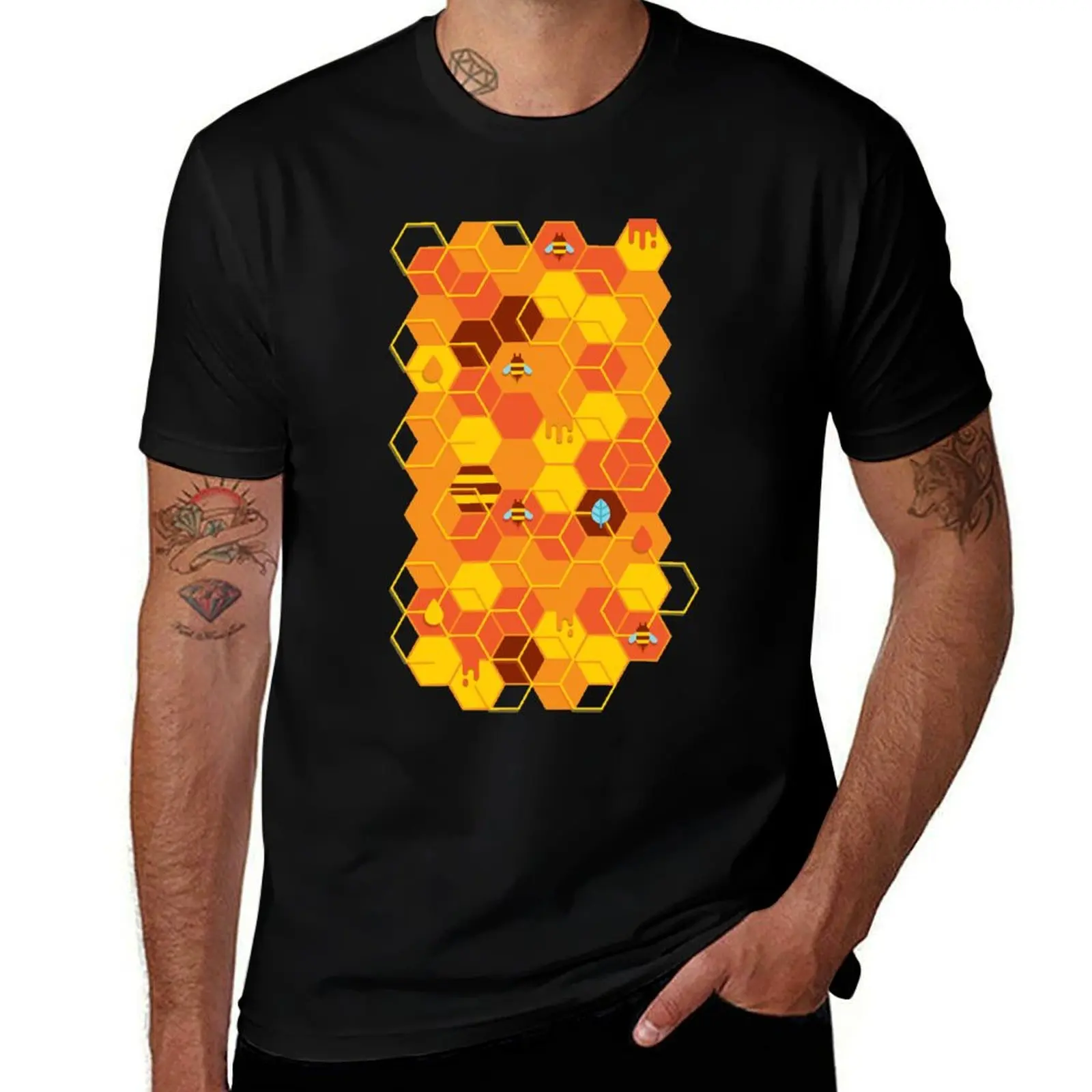 

Honey Bees T-Shirt blue archive funny shirt cotton kawaii clothes new gifts and t-shirts designer t shirt men