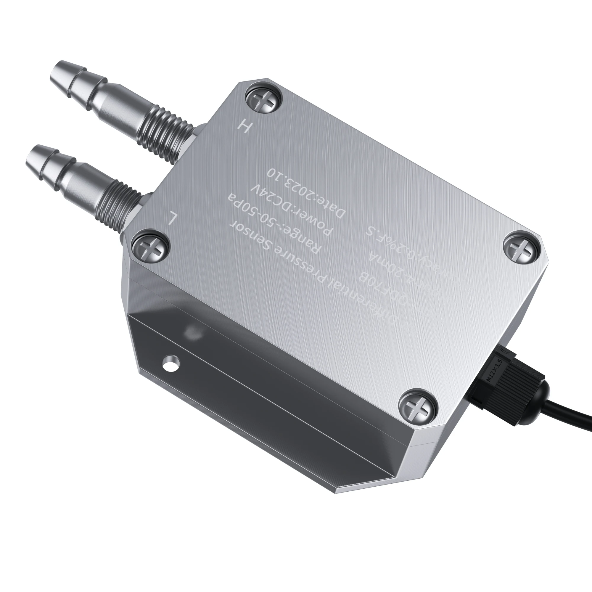 Imagem -02 - Sensor de Pressão Diferencial ar e Vento Pressão Transmissor 420ma 010v Saída Qdx50d 3kpa 5kpa 50pa 200pa