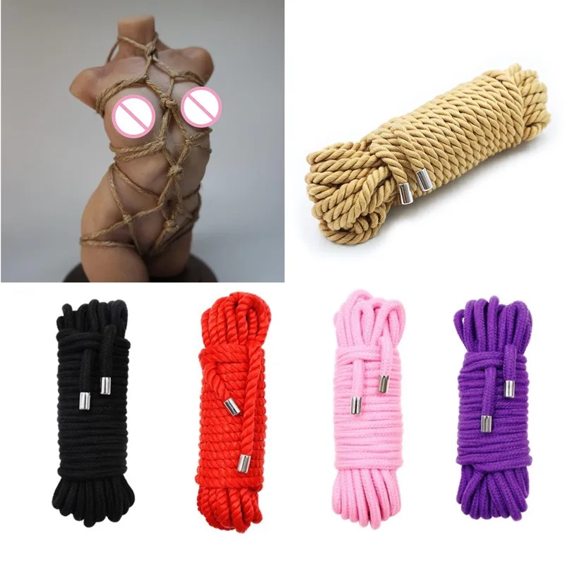 

5/10/20M BDSM Bondage Gear Cotton Shibari Ropes Adult Games Slave Tying Sex Restraint Ropes Body Binding Binder Fetish Sex Toys