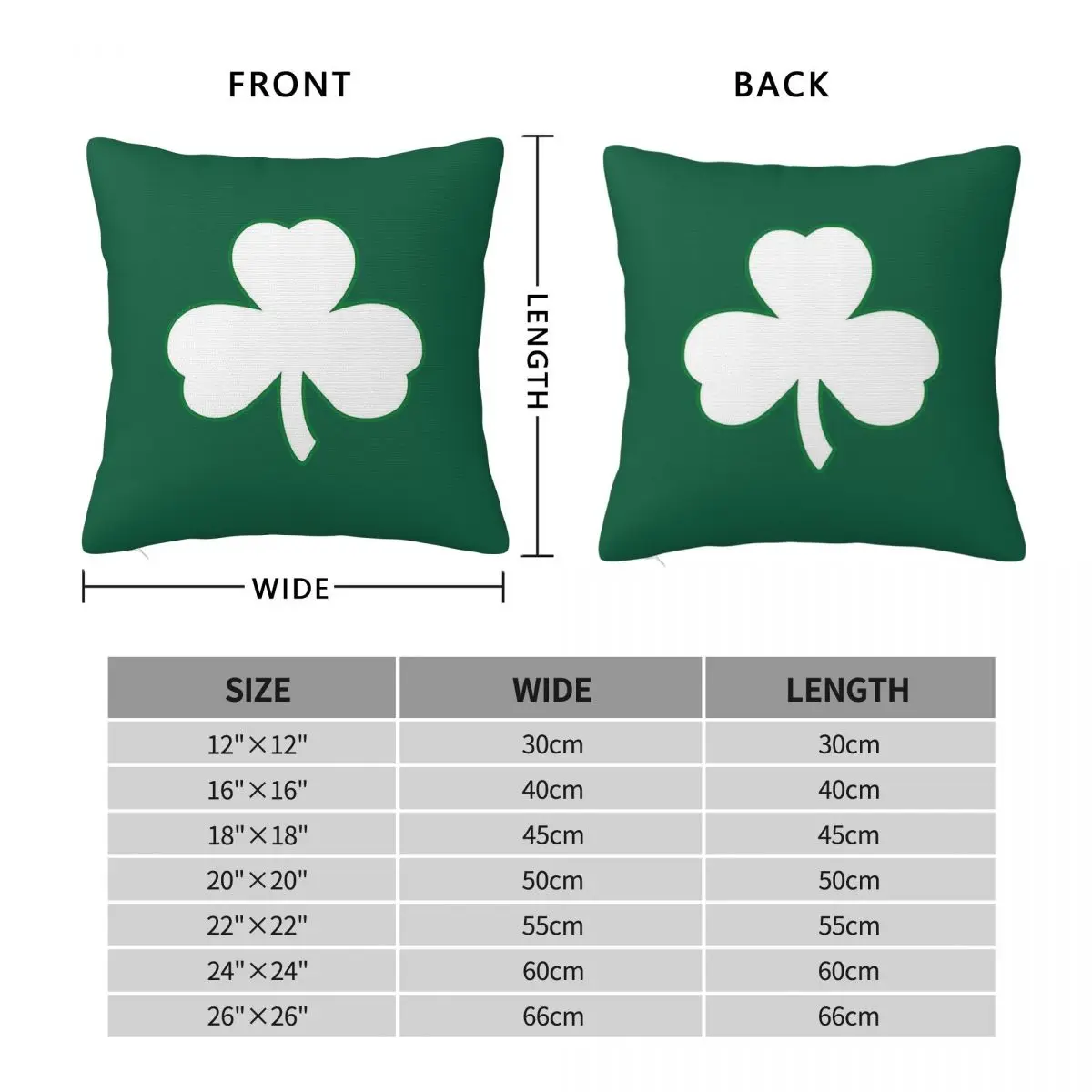 Four-leaf Clover Quatrefoil Square Pillowcase Polyester Linen Velvet Printed Zip Decorative Throw Pillow Case Home Cushion Cover