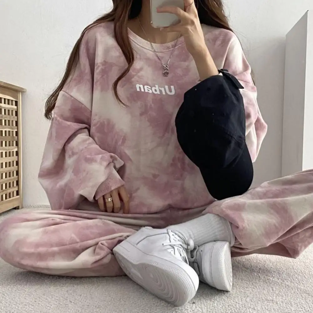 Women\'s Tracksuit Suit Autumn Fashion Warm Hoodie Sweatshirts Two Pieces Oversized Solid Casual Hoody Pullovers Long Pant Sets