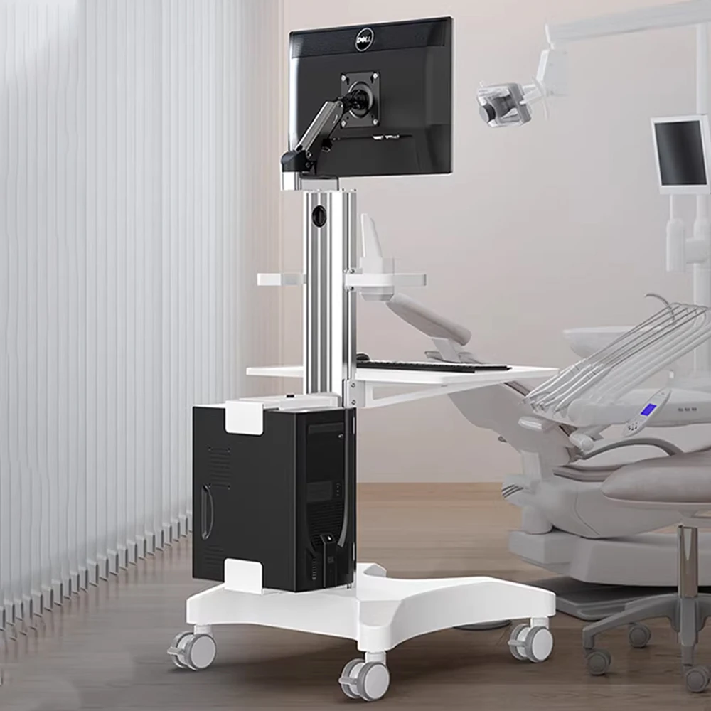 OC-1T Medical Trolley Computer Cart with Steels Stand for Oral Scanner Medical Cart With Scanning in