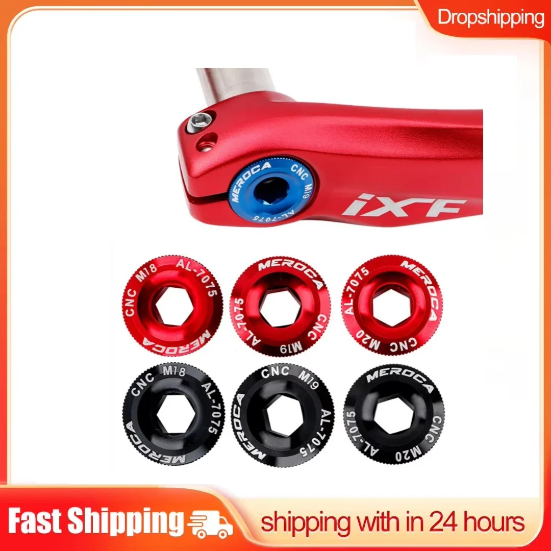 Bicycle Crank Cover Hollowtech Crank Bolt M18-M19 M20 Mountain Road Bike Crank Cover Cranks-Arm Bolt Bicycles Accessories Tools