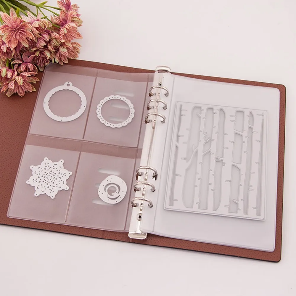 a5 A5 Size Binder Cover 6 Hole Rectangular Notebook Shell PU material Single Shell Vintage Planner Cover Business Meeting