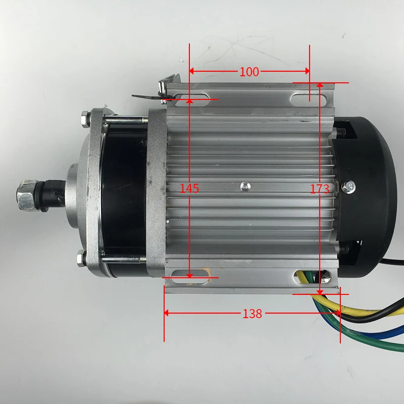 Kunray 1000W/1200W/1500W/2200W BM1418ZXF Permanent Magnet DC Brushless Geared Motor Electric Tricycle/DIY Accessories