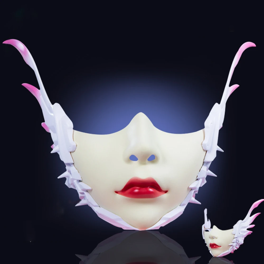 Máscara ligera de media cara con alas, máscara de Cosplay, máscara de mascarada para eventos temáticos, accesorios de Cosplay para fiesta