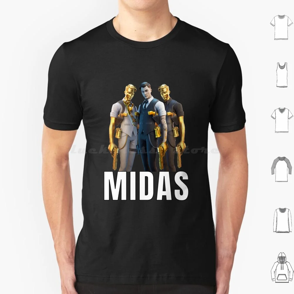 Midas Team T Shirt Big Size 100% Cotton Man I Love Milf Man I Love 4tnite Gaming Gamer 4tnite Milf Man I Love Funny Man I Love