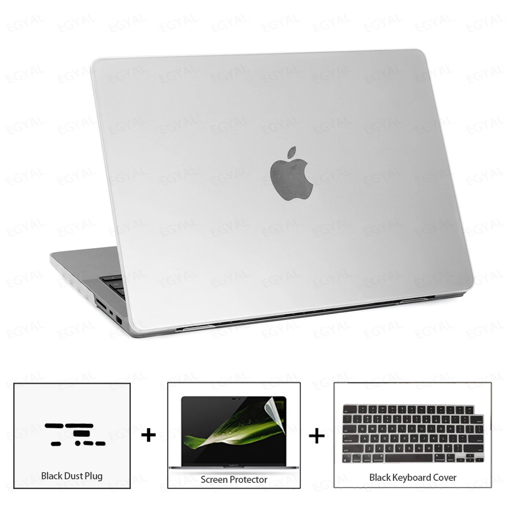 For MacBook Pro 14 M3 2023 Case Model A2918 A2992 Ultra-thin Case & Dust plug & Screen film & Keyboard Cover M2 M1 Pro 14 2021