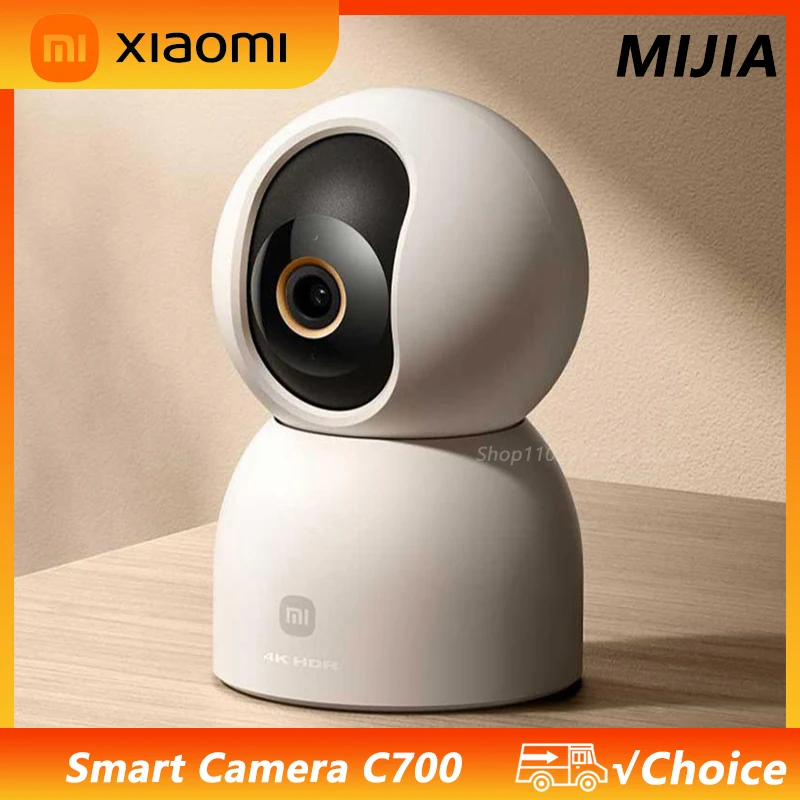 Xiaomi mijia กล้องสมาร์ท C700 4K Ultra Low Light สี AI Facial Baby Recognition Call WiFi6 เว็บแคมการเฝ้าระวัง Mi Home