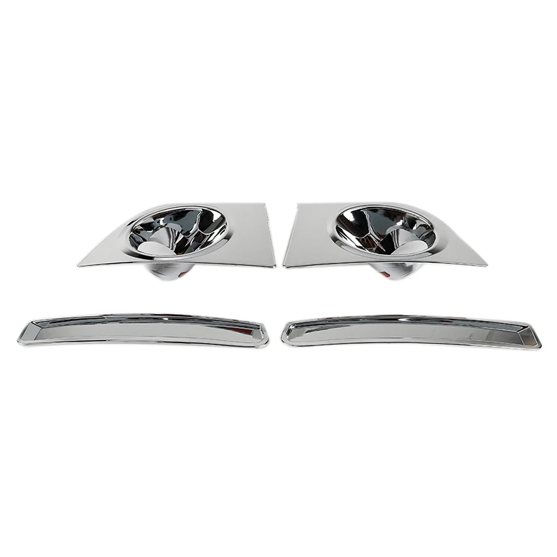 Front Fog Light Lamp Decor Cover Trim Bezels For Ford Mustang 2010 2011 2012 2013 2014 Accessories