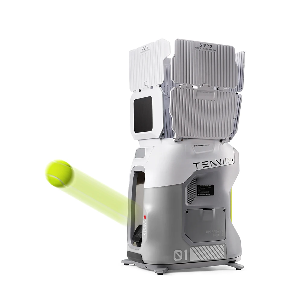 Portable Tenniix Tennis Ball Machine Vision-Based AI Tennis Robot Training Tennis Ball Launch Training Shooting Machine view 2
