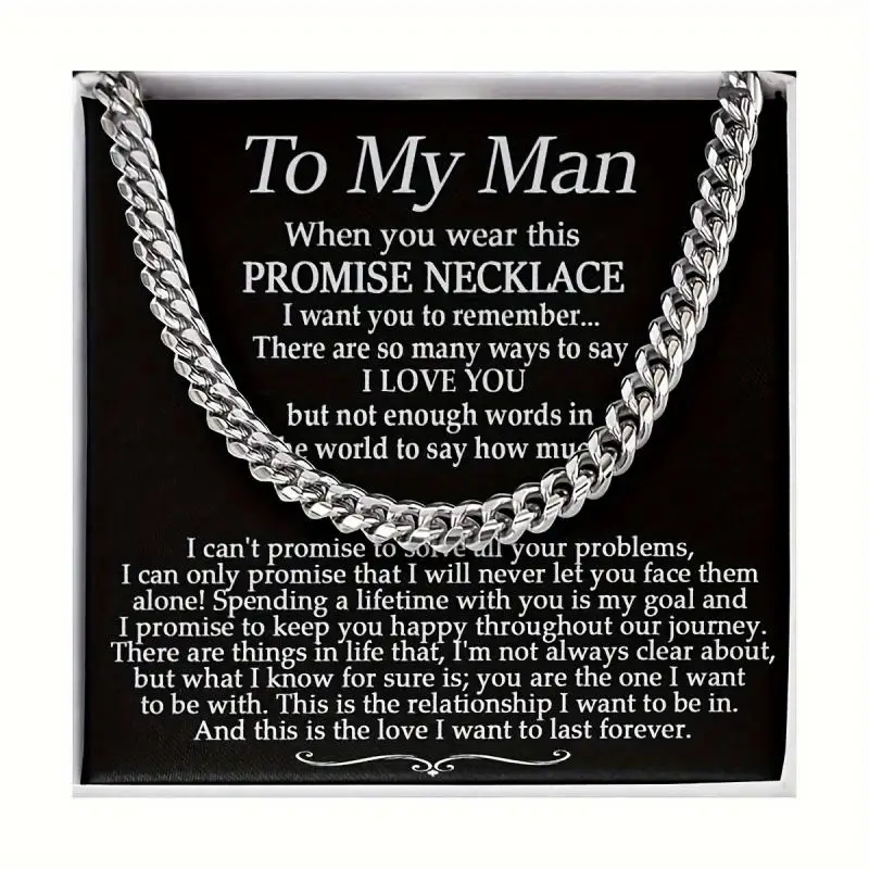 Christmas gifts for men, romantic birthday gifts for him, man necklace gifts for me, birthday gifts