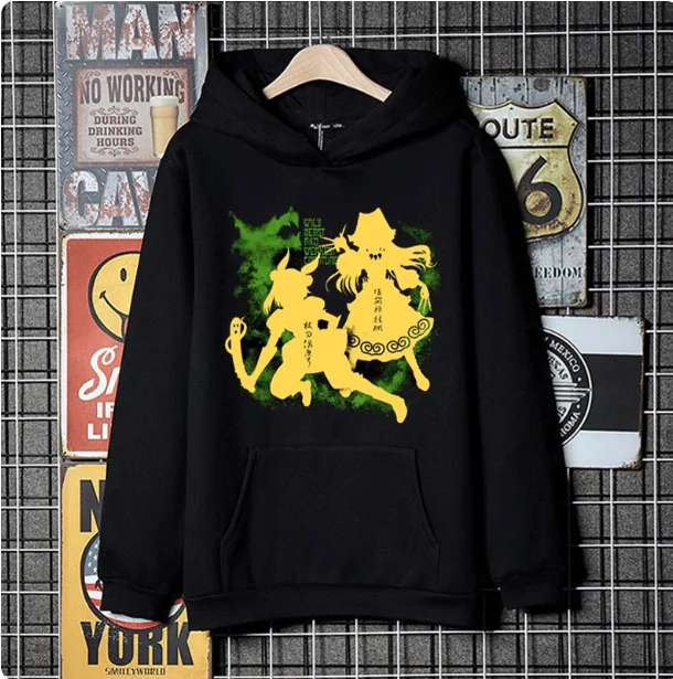 أنيمي توهو مشروع Haniyasushin Keiki مقنعين هوديي تأثيري حلي الخريف الشتاء الرجال النساء معطف فضفاض سترة القمم الهدايا XT