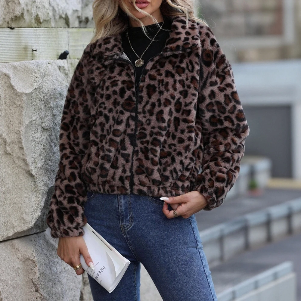 

Повседневный стиль, осенне-зимняя куртка с отложным воротником, без украшений, женская верхняя одежда, модная верхняя одежда для смены сезонов