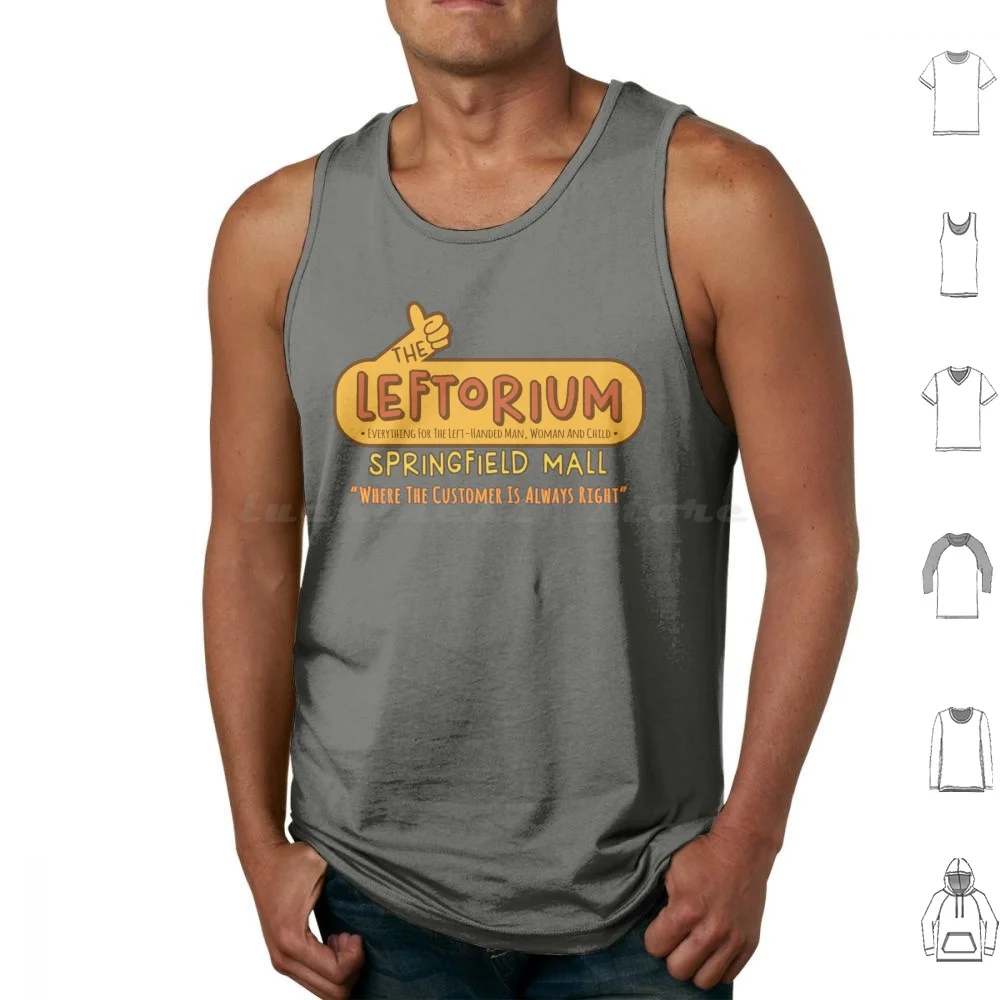 The Leftorium Store Tank Tops Vest Sleeveless Left Handed People Flanders Left Handed Left Handed Day Left Handed Lovers Homer