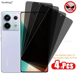 Privacy Screen Protector For Redmi note 13 Pro Tempered Glass Anti-spy For Redmi note 13 Pro Protective Phone Anti Peeping Film