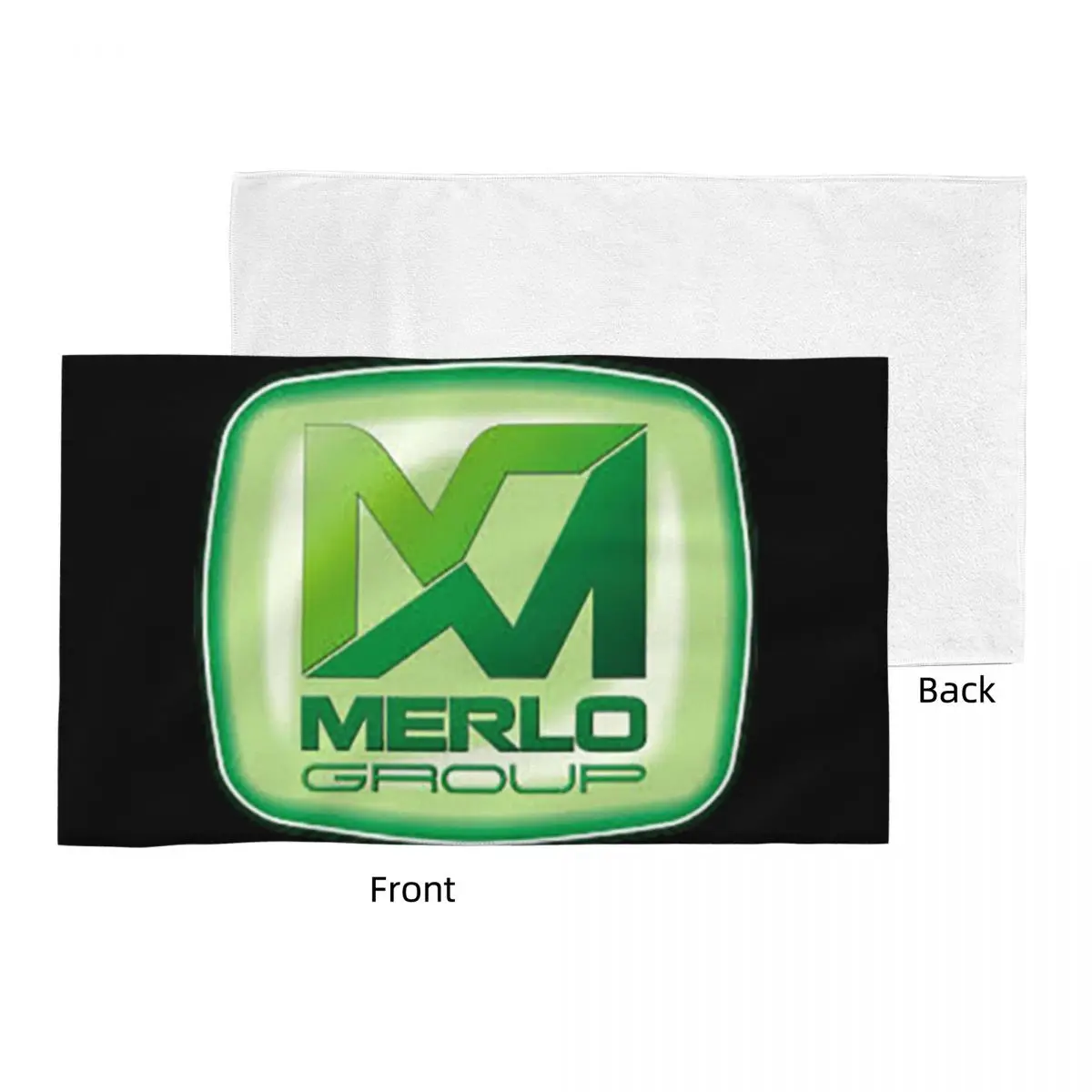Custom Merlo Logo Soft Face Towel Quick Dry Pool Bath Cotton Towels Absorbent Quick