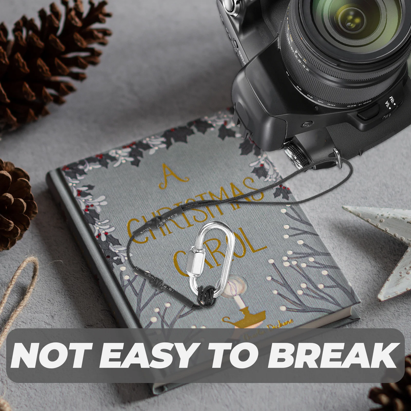 

BESPORTBLE Camera Safety Rope Sunglasses Bungee Tether Outdoor Sports Anti Lost Nylon Duffle Reel Black