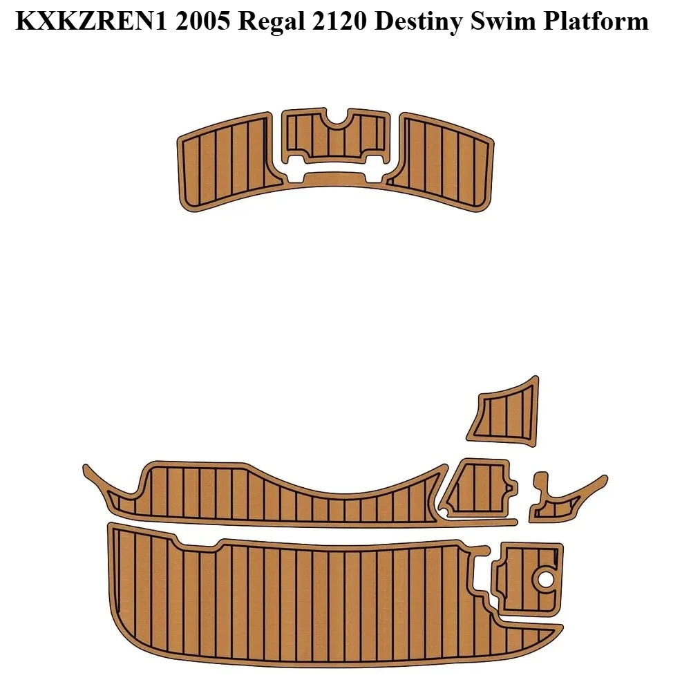 

KXKZREN Customized 2005 Regal 2120 Destiny Swim Platform Pad EVA Foam Teak Deck Sheet for Fishing Boat Flooring Pad Vehicle Pad