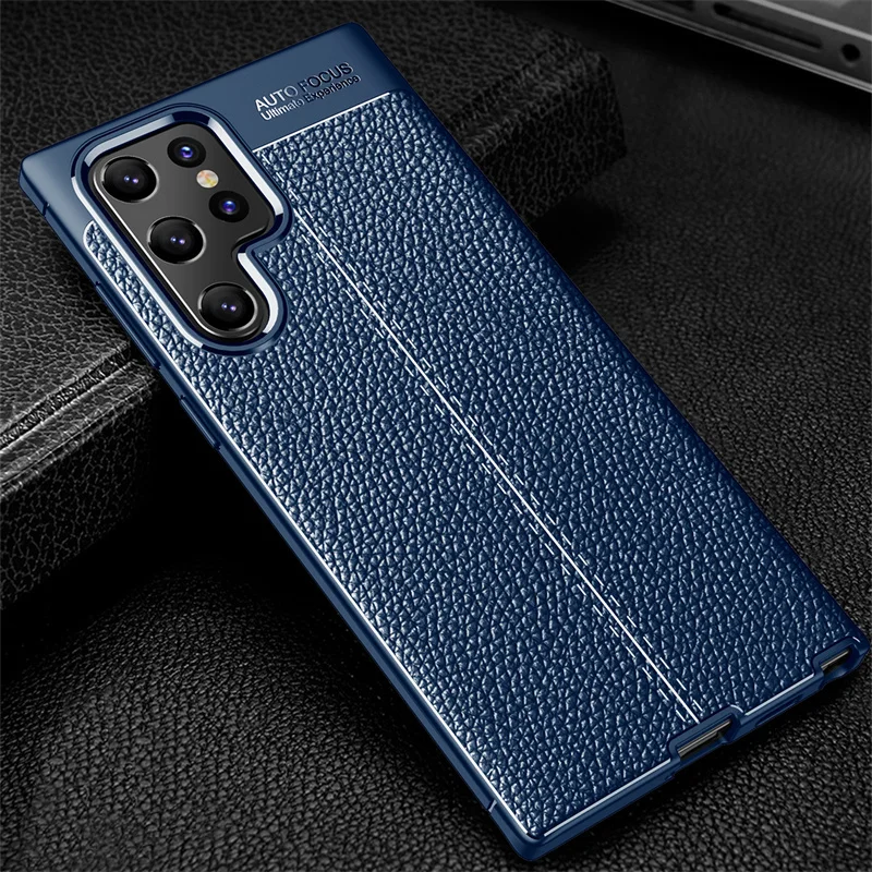 Do Samsung Galaxy S22 Ultra etui do Samsung S22 Ultra odporna na wstrząsy miękka TPU skóra do Fundas Samsung S21 S22 Ultra Plus okładka