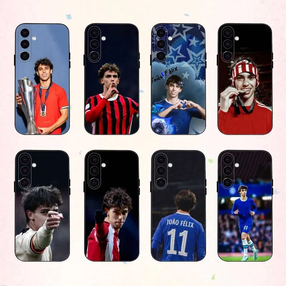 

Football J-Joao F-Felix phone Case For Samsung Galaxy A73,A72,A71,A70,A53,A52,A51,Others Soft Black Shell