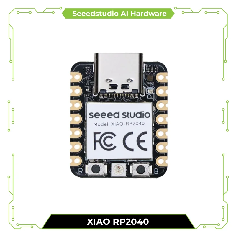 Seeed Studio XIAO RP2040 Support Arduino, MicroPython, CircuitPython, Dev Board Based On Raspberry Pi RP2040, Microcontroller