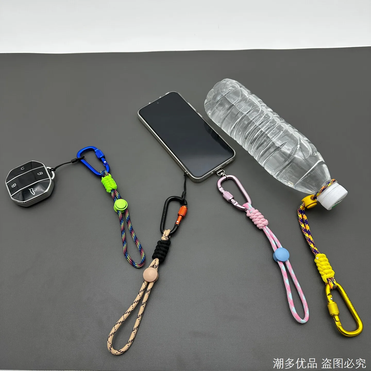 Handmade Multifunctional Outdoor Lanyard Mountaineering Bag Hanging Water Cup Pendant Anti-Lost Mobile Phone Portable Kettle