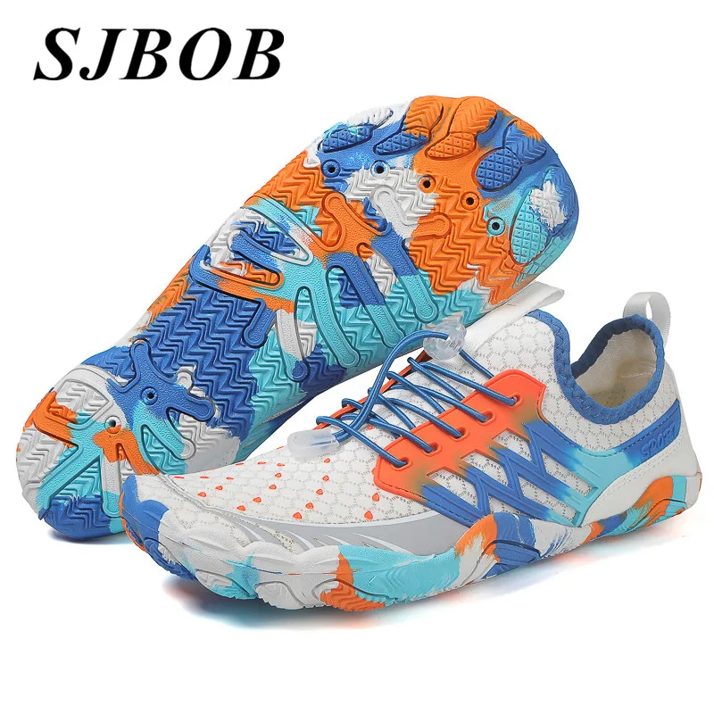 Elastic Band Wading Shoes Men Size 35-46 Multifunction Breathable Barefoot Shoes Women Non-Slip Outdoor Rock Climbing Shoes Man