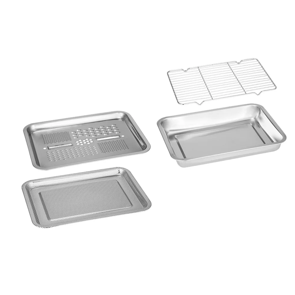 

Drip Drain Basin Set Veggie Tray Drainage Stainless Steelfood Strainer Strainers for Kitchen