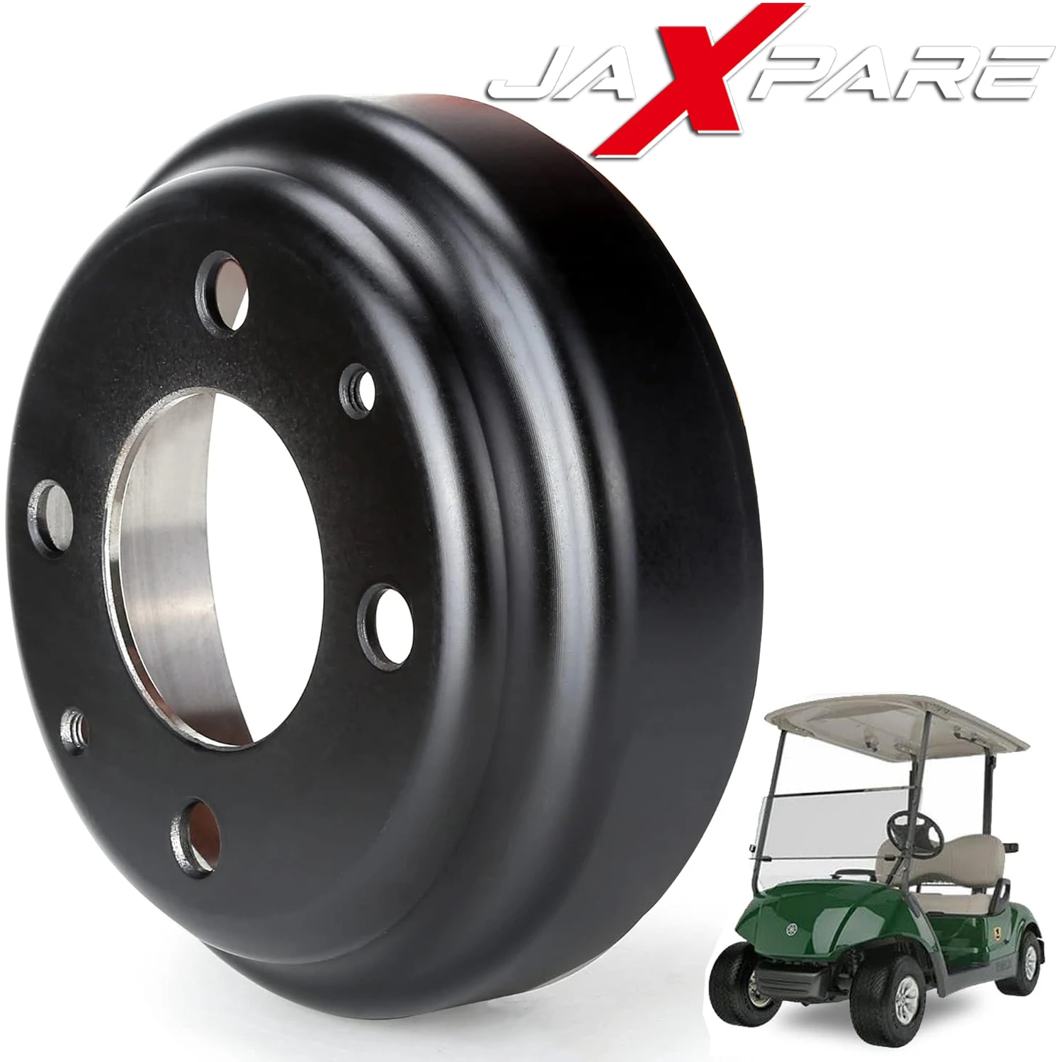 Golf Cart Brake Drum Assembly for Yamaha G1-G22 G29 1978-up Gas or Electric Golf Cart OEM# JU0-G6521-00-00 (1 Pack)