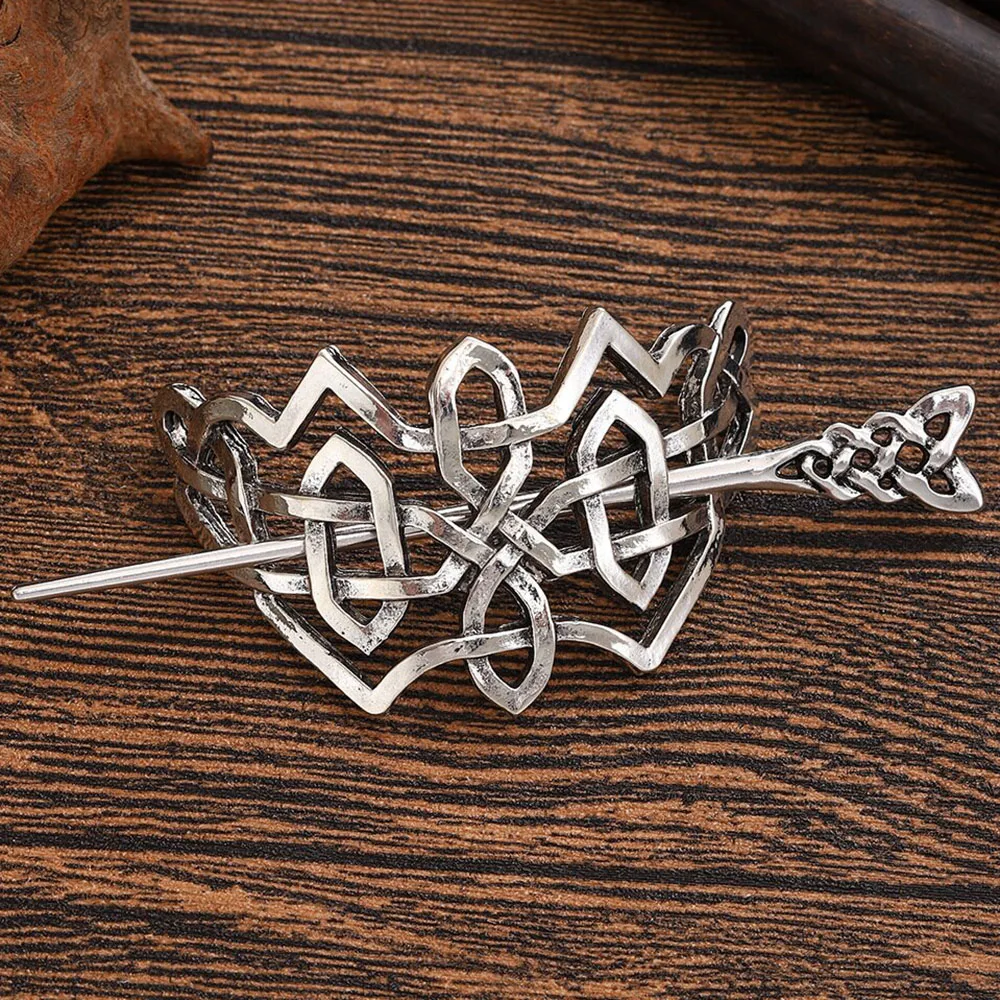 الهيب هوب روك القوطية فايكنغ الشرير نمط خطوط باردة دبوس الشعر الكلاسيكية الراقية تصميم شخصية الإبداعية دبوس الشعر الطرف