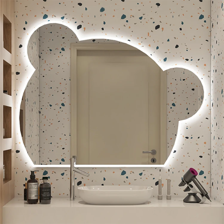 Modern LED Bathroom Vanity Mirror with Smart Touch Control Lighting, Anti-fog, and Shatterproof Lens
