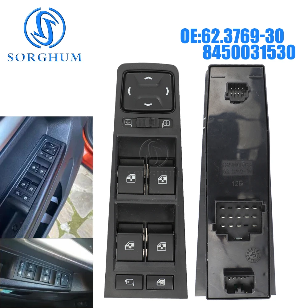 

SORGHUM Electric Window Switch control unite For LADA Vesta Driver Door 62.3769-30 8450031530 Power Window Switch Car Accessory