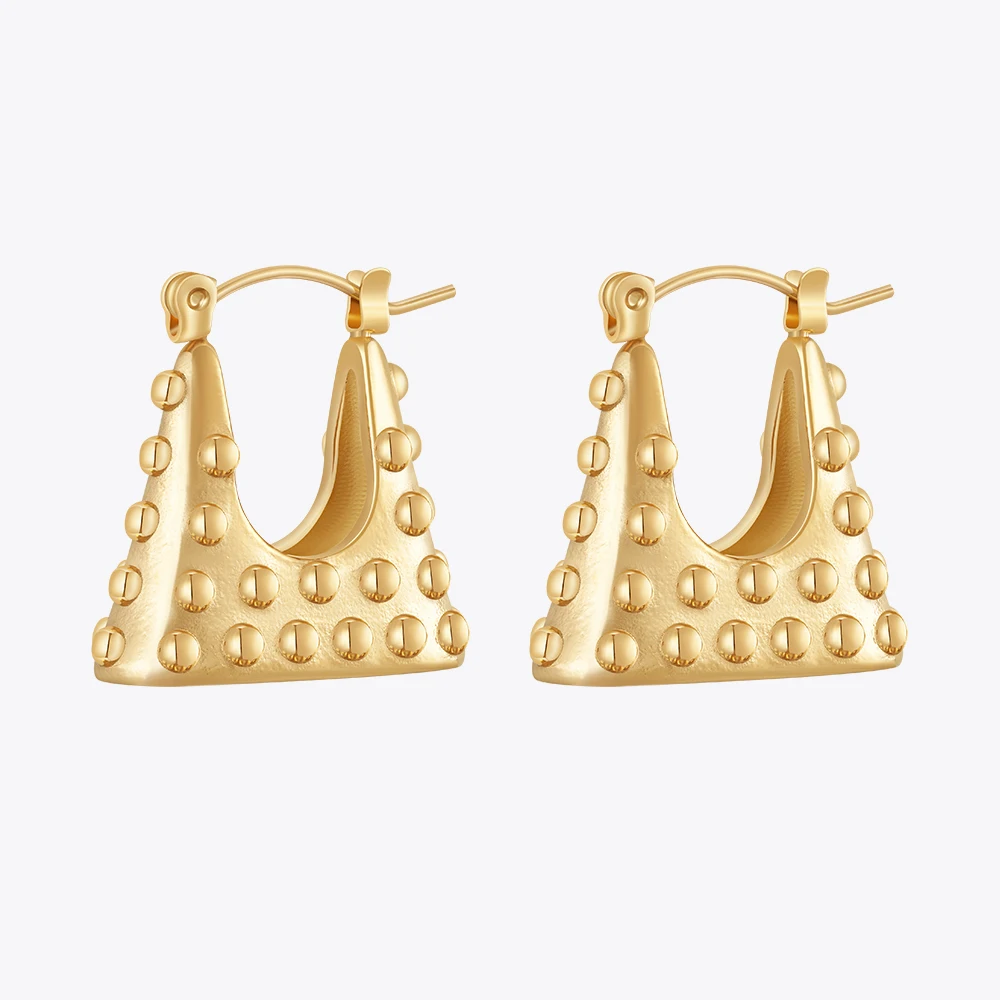 

ENFASHION Aretes De Mujer Bag Stud Earrings For Women 18K Gold Plated In Earings Fashion Cute Jewelry Everydaywear Birthday 1530