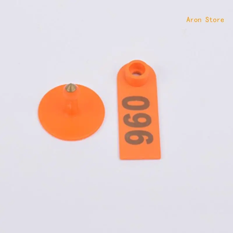 Farm Animal Livestock Supplies No.001-100 Sheep Ear Tags Poultry Anti_Lost Tools H3CF