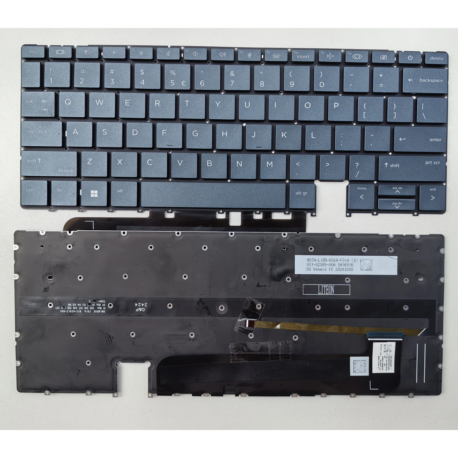 Laptop Keyboard for HP Elite Dragonfly G3 G4 SG-B1030 SN1A91B US Backlit Blue