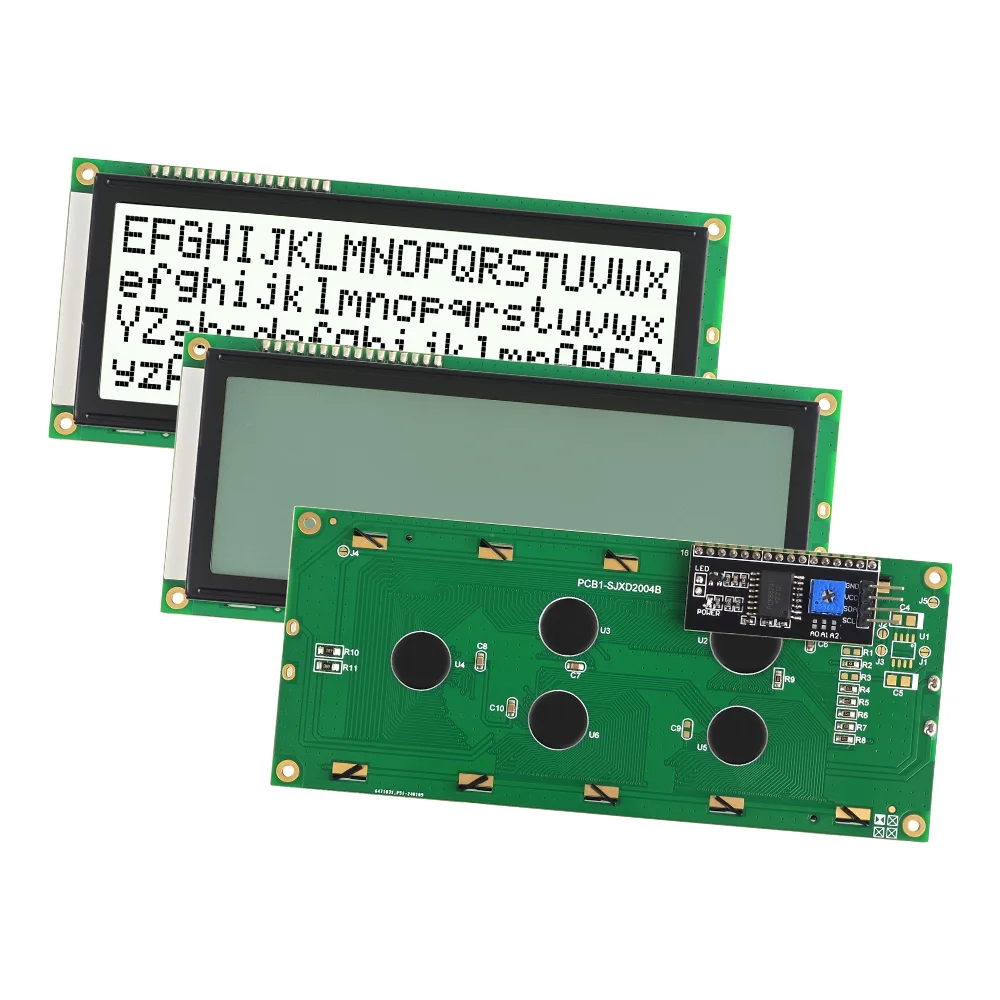IIC/I2C Character LCD Screen SJXD2004B-IIC FSTN White Positive COB 146X62.5X19.5 MM Size 20x4 Dot Matrix LCM Display Module