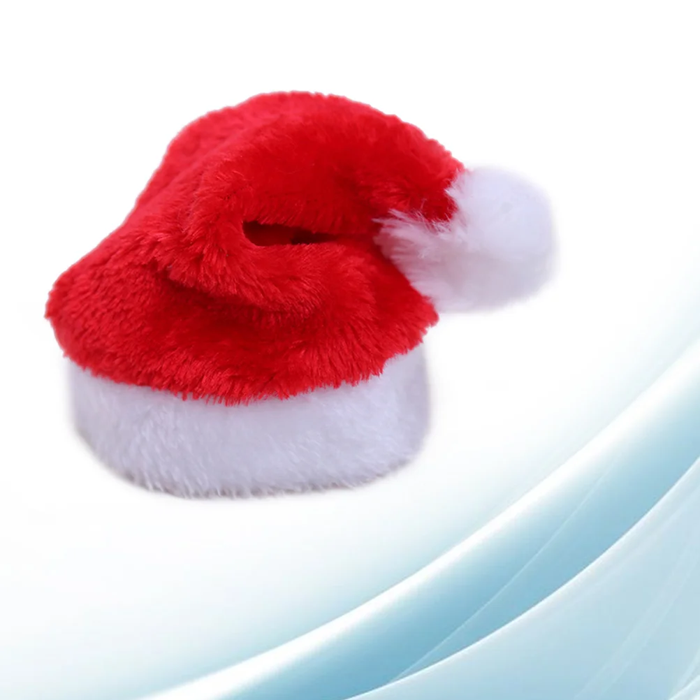 Gorro de Navidad para perros y gatos, disfraz de Navidad para mascotas, sombreros para perros pequeños, accesorios para el cuidado del cabello (rojo)
