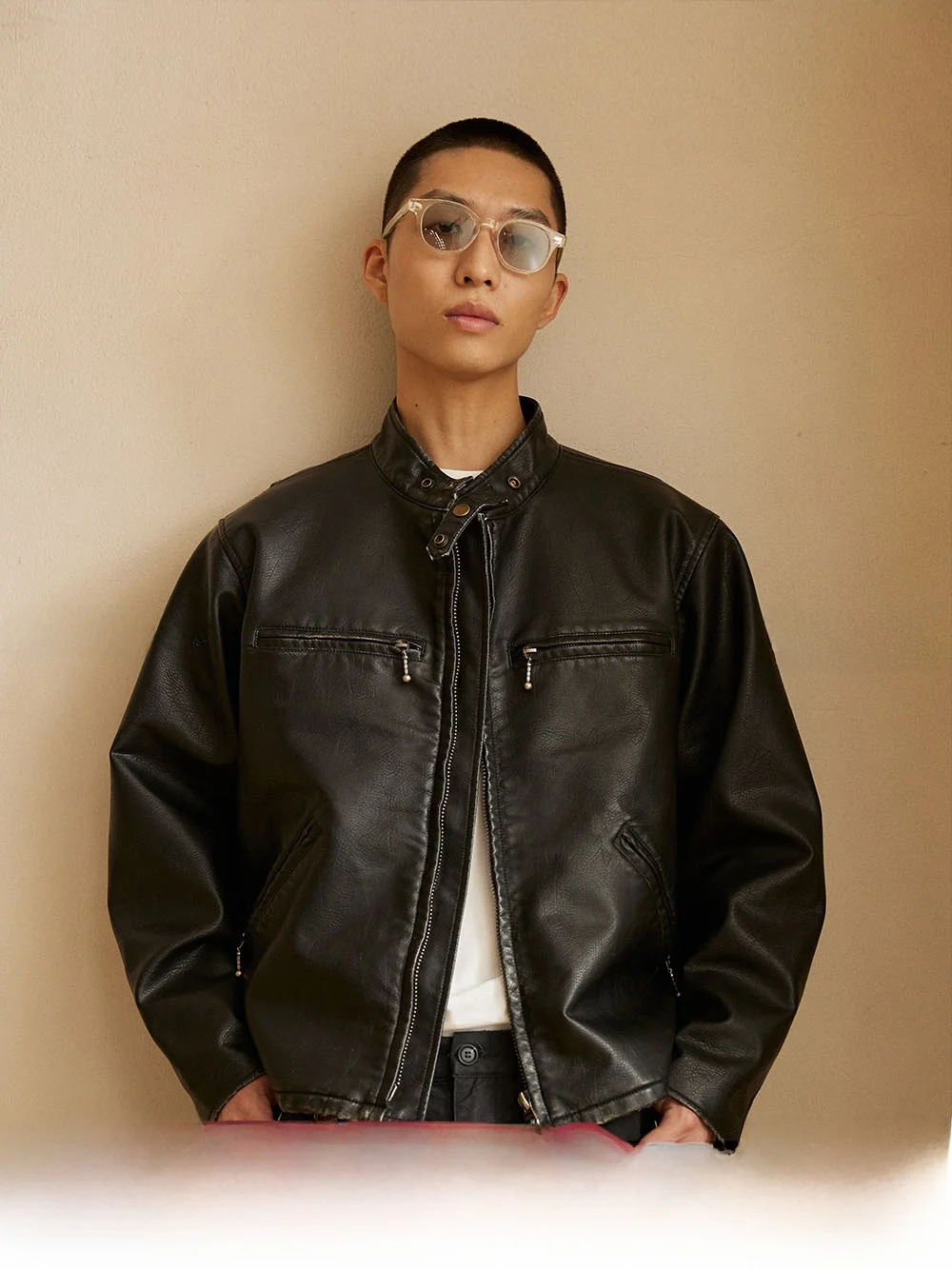 

Кожаная куртка Nofaith в стиле ретро с эффектом потертости, мужская, осенне-зимняя, свободного кроя, ветрозащитная, повседневная, модная, брендовая, для пар