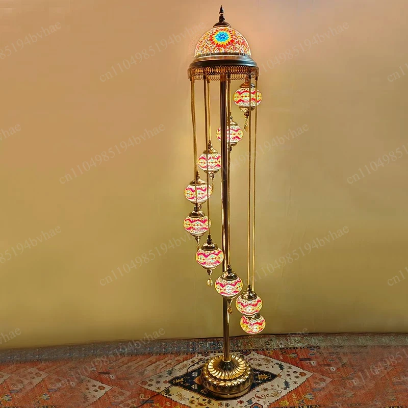 Mediterranean Floor Lamp - Handmade Patterns in the Living Room