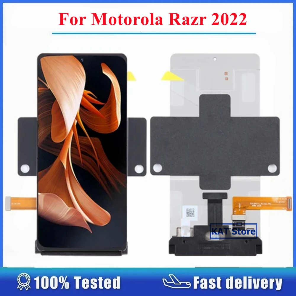 AMOLED For Motorola Razr 5G XT2251 2022 LCD Digitizer Touch Screen Assembly Without Frame Spare Part Replacement