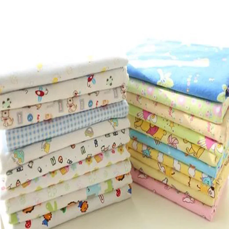 100% Cotton viaPhil  Cute Cartoon Animal Flower Plane Car Polka Dot Flannel Series Fabric Patchwork Cloth Dress Home Decor