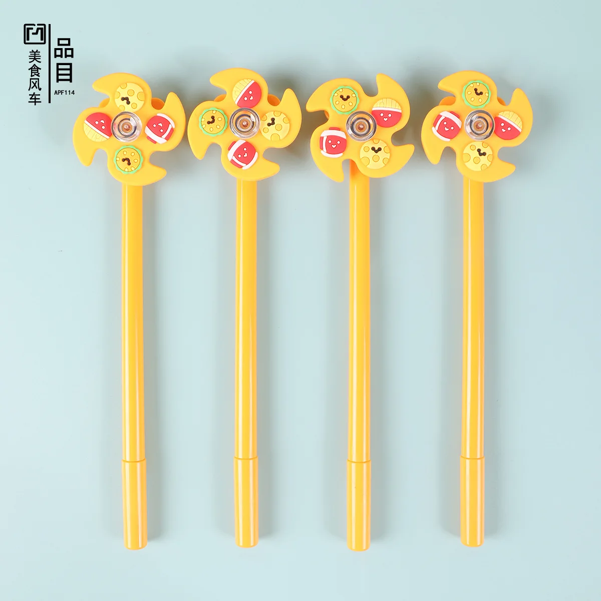 48PCS Cute Creative Cartoon Children's Student Neutral Pen Water Pen Fun Food Windmill Neutral Pen