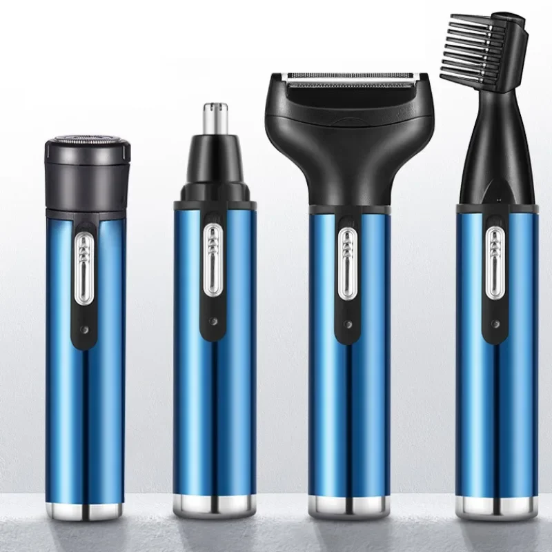 USB wiederaufladbare Rasieren Mini Rasierer Trimmer 4in1 multifunktionale elektrische Nasenhaarschneider Koteletten Nasenhaar Augenbrauenschneider