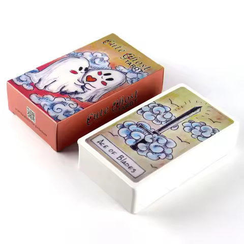 Hot Selling Cute Ghost Tarot Leisure Entertainment Card Family Gathering Divination Deck Tarot Board Playing Card Game