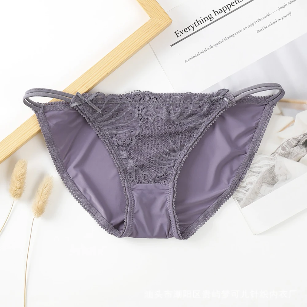 

Transparent Soft G-string Bandage Underpants Flower Lingerie Women Thong Sexy Briefs Lace Panties