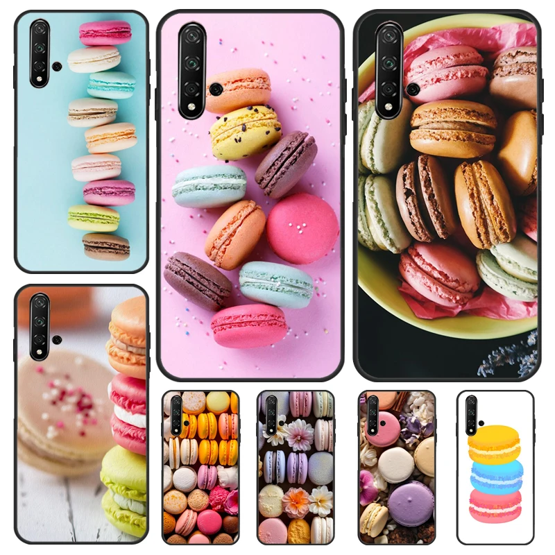 Dessert ice Cream Macaron Food Case For Huawei Nova 9 10 SE 11i 8i 7i 3i Nova 5T Y60 Y61 Y70 Y90 P20 P30 P40 Lite P60 Pro